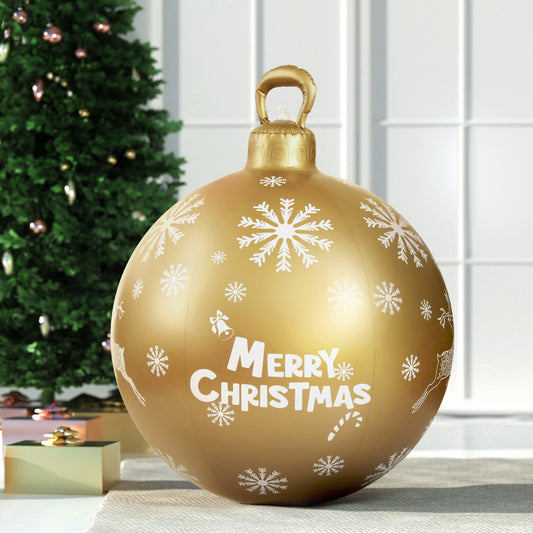 Christmas Inflatable Ball 60cm Decoration Giant Bauble Gold