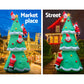5M Christmas Inflatable Santa on Christmas Tree Xmas Decor LED