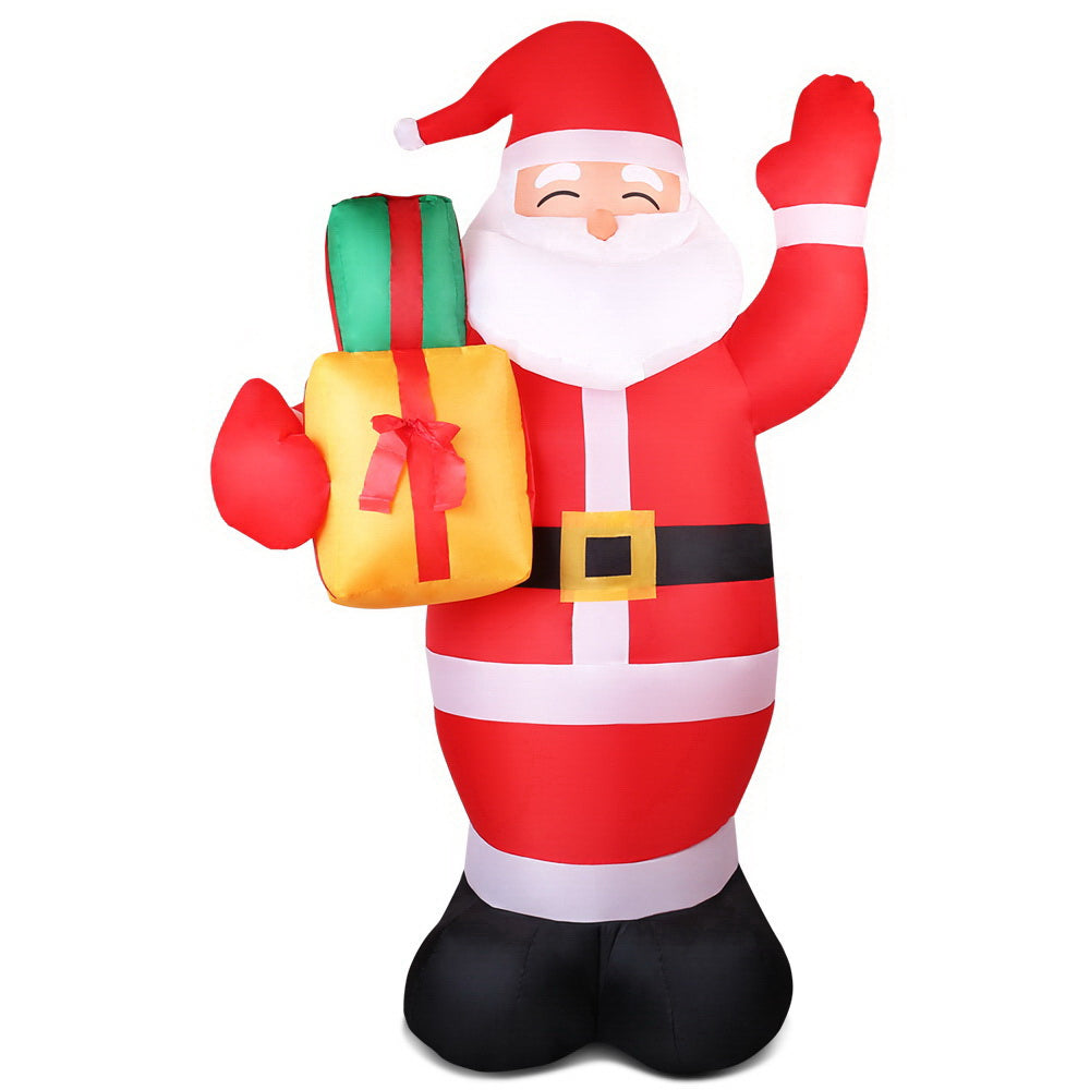 2.4M Christmas Inflatables Santa Xmas Light Decor LED Airpower