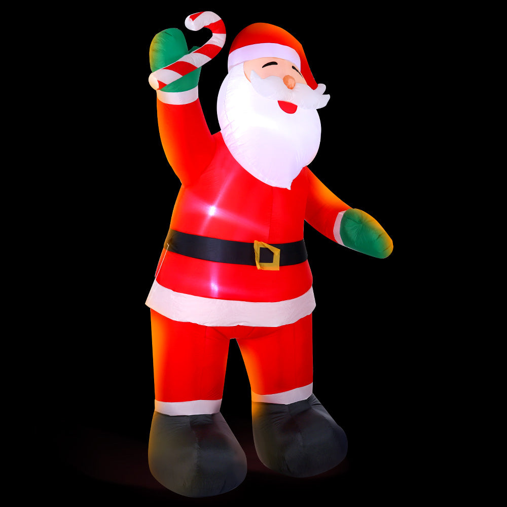 Christmas Inflatable Santa 3M Xmas Outdoor Decorations LED Lights