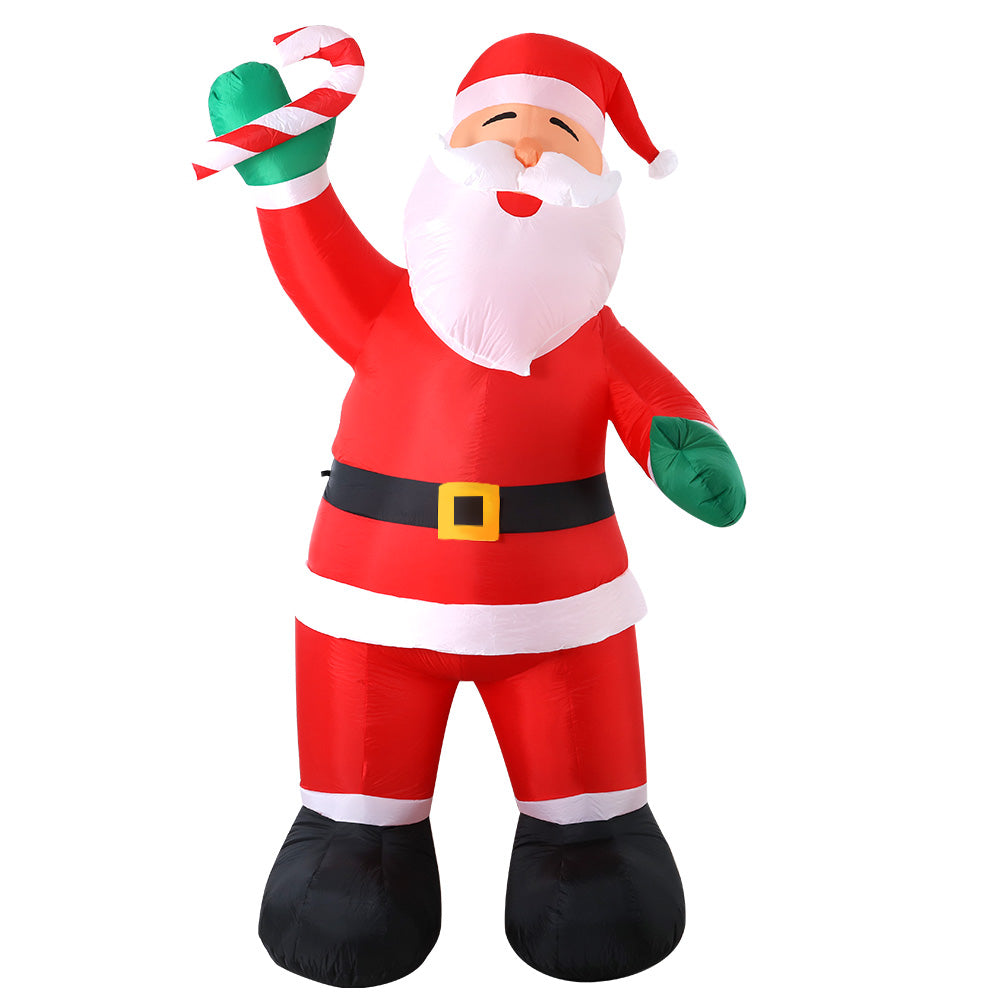 Christmas Inflatable Santa 3M Xmas Outdoor Decorations LED Lights