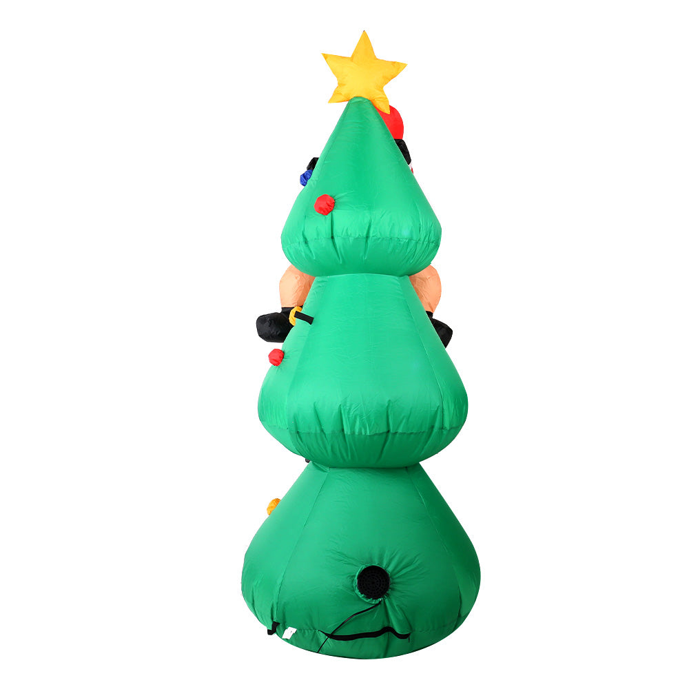 Christmas Inflatable Santa Tree 1.8M Lights Outdoor Decorations