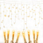 500 LED Solar Powered Christmas Icicle Lights 20M Outdoor Fairy String Party Warm White