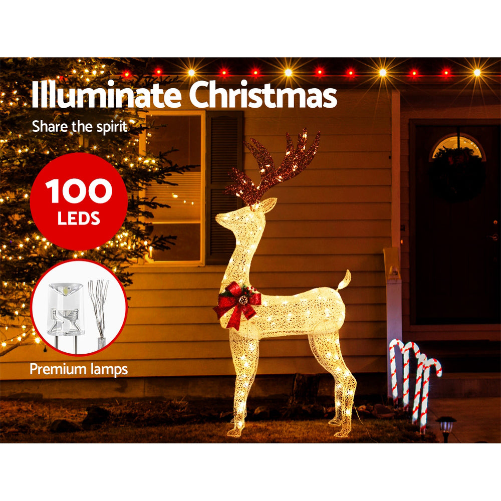 Christmas Lights Motif LED Rope Reindeer