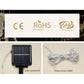 Christmas Motif Lights LED Rope Reindeer Waterproof Solar Powered