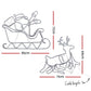 Christmas Motif Lights LED Rope Reindeer Waterproof Colourful Xmas