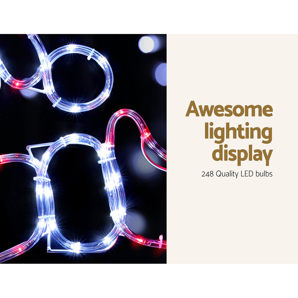 Christmas Lights Motif LED Light Outdoor Decorations 101cm Santa