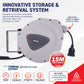 15m Retractable Electrical Cable Reel Swivel Mounting Bracket